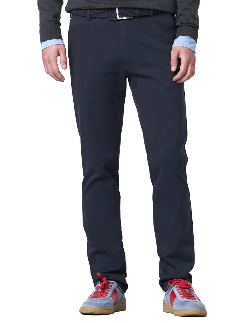 katoenen broek Meyer Oslo donkerblauw