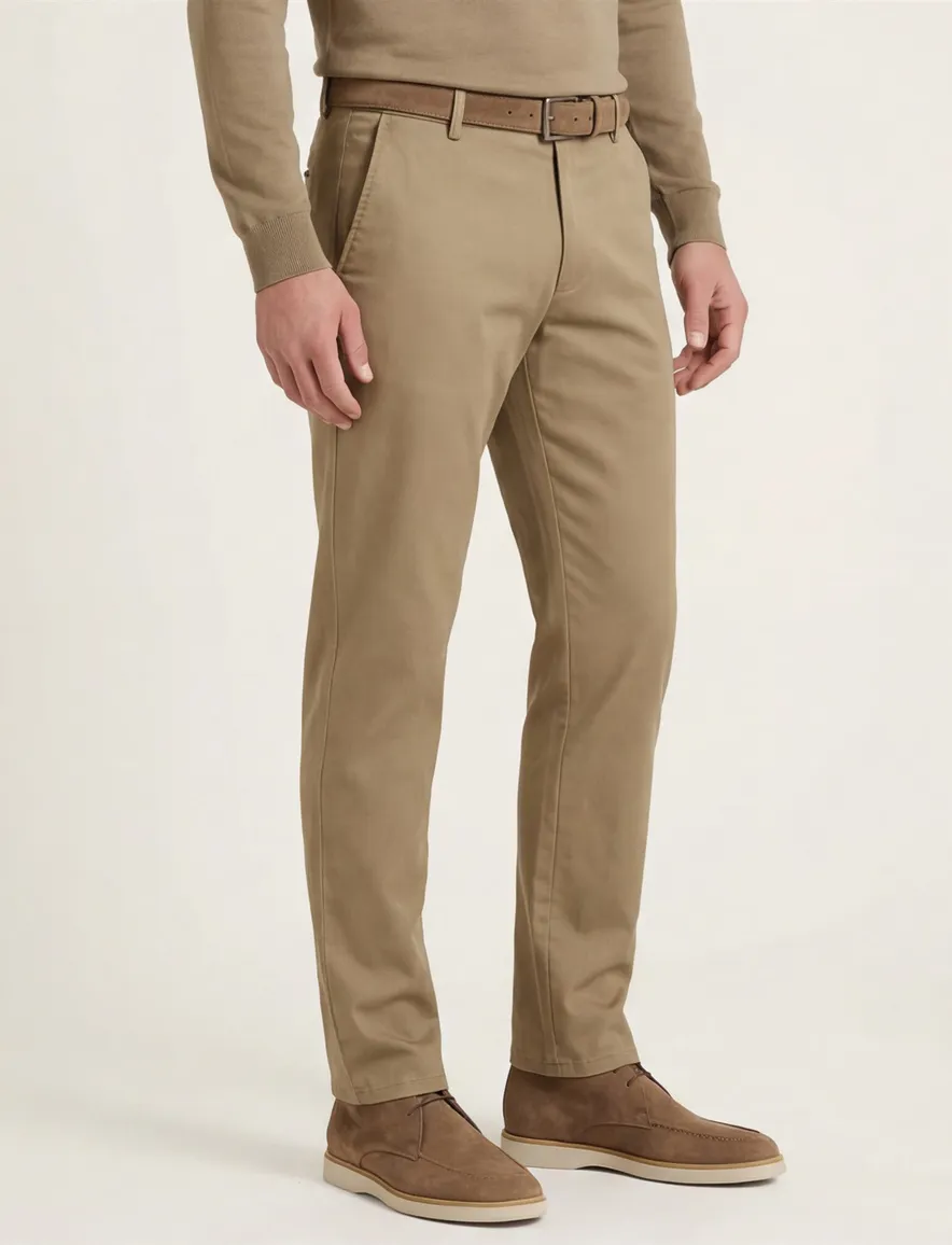 katoenen broek beige Meyer Oslo