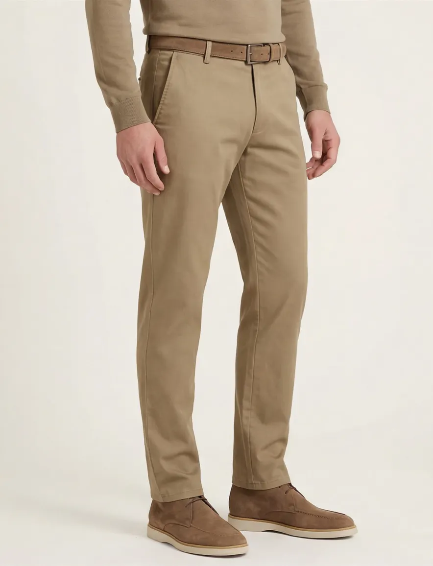 katoenen broek beige Meyer Oslo