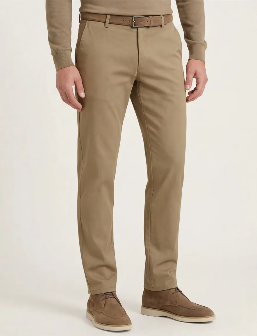 katoenen broek beige Meyer Oslo