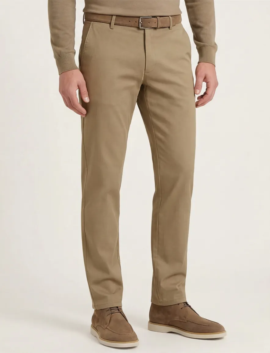 katoenen broek beige Meyer Oslo
