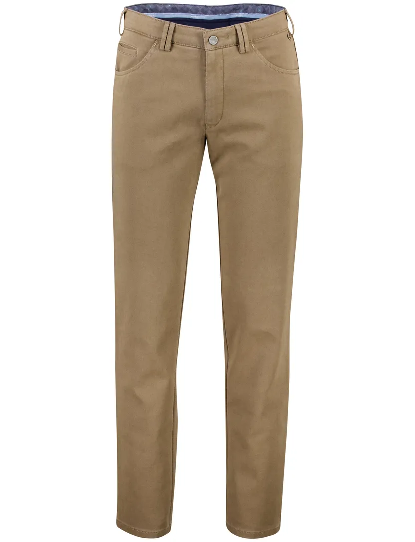 Meyer Dublin bruin pantalon katoen 5-pocket