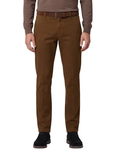 Meyer Meyer Bonn pantalon effen bruin normale fit