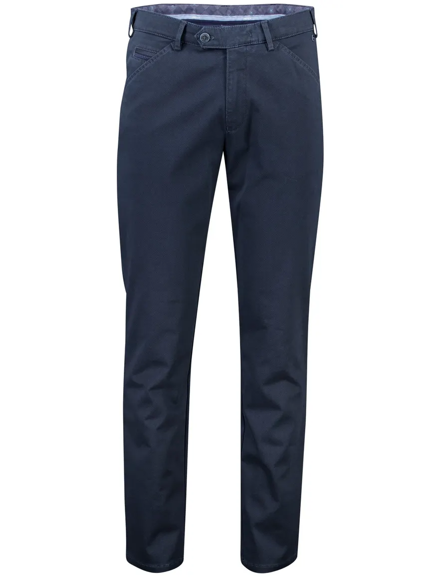 katoenen broek donkerblauw Meyer Chicago