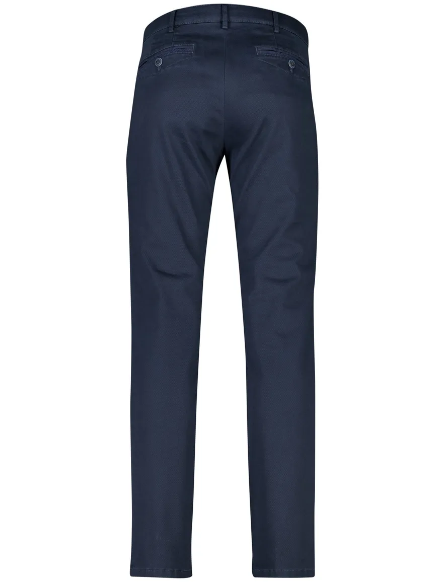 Meyer Chicago katoenen broek donkerblauw effen