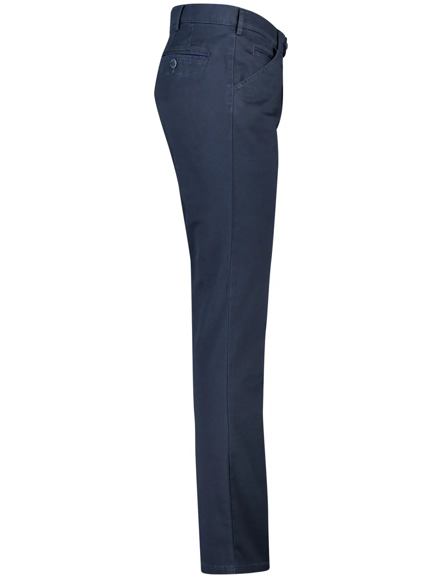 Meyer Chicago katoenen broek donkerblauw effen
