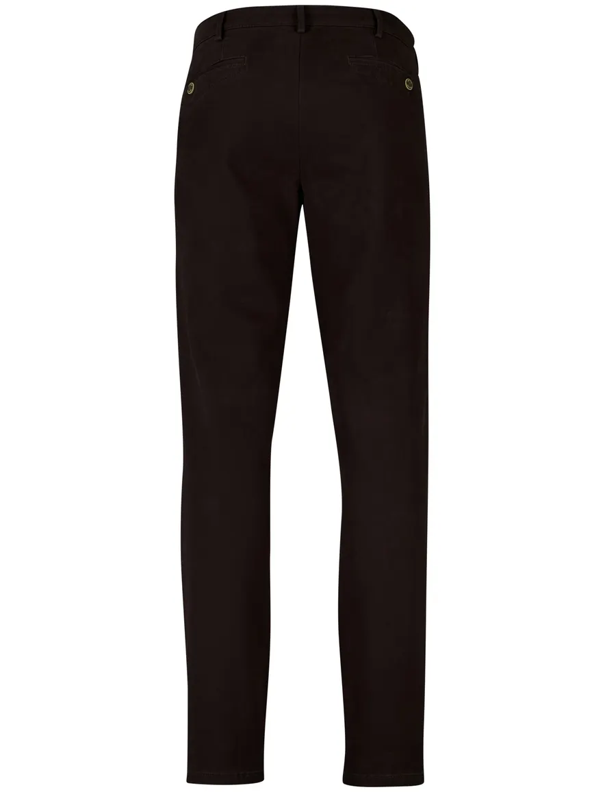 Meyer Dublin pantalon katoen donkerbruin