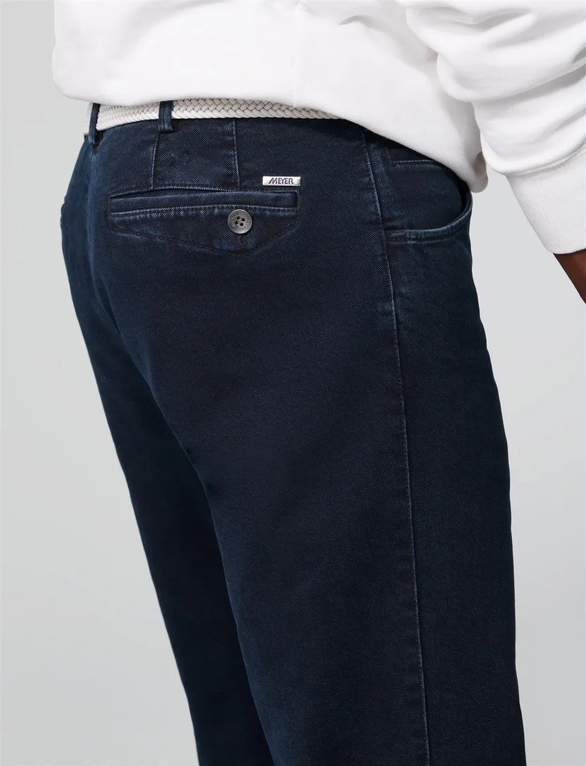 jeans pantalon Meyer Dublin donkerblauw