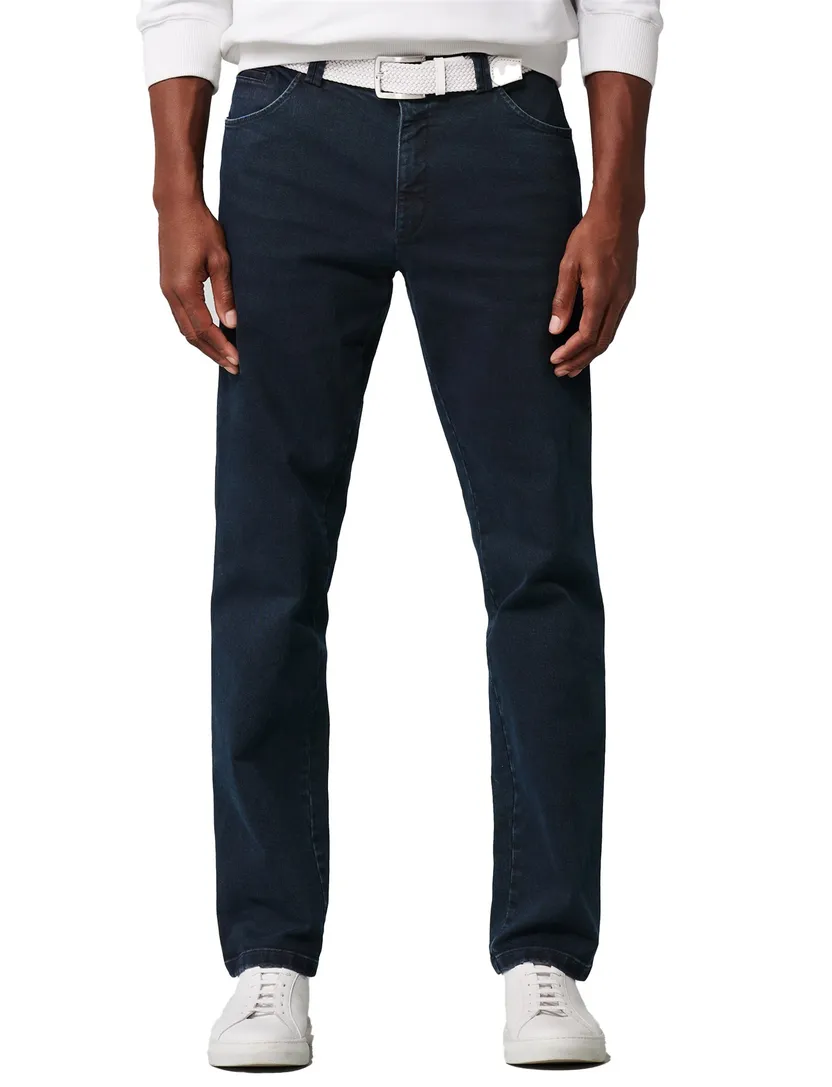 jeans pantalon Meyer Dublin donkerblauw