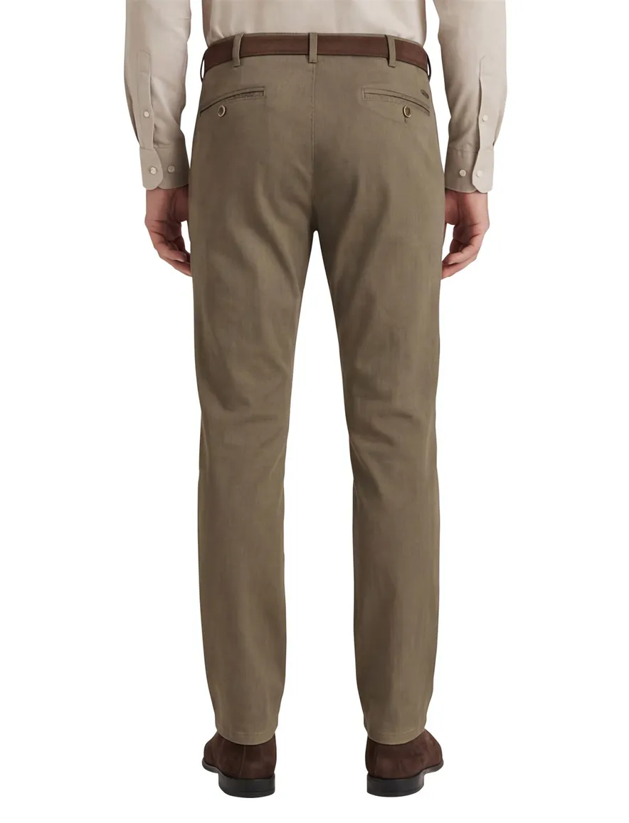 Meyer new york pantalon flatfront bruin