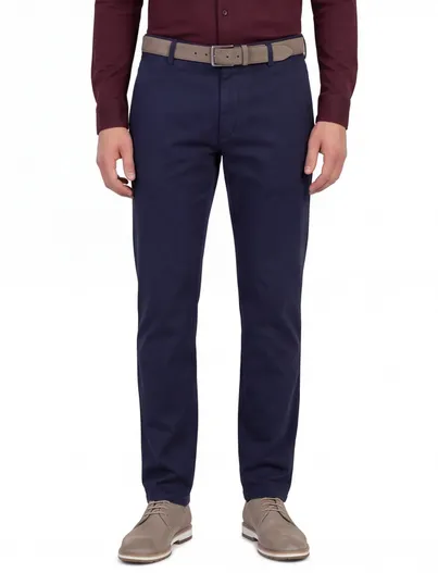 Meyer Meyer bonn flatfront broek blauw