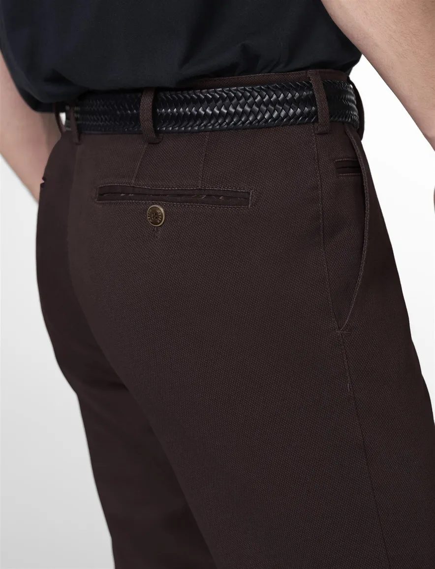 Meyer Bonn katoenen broek bruin