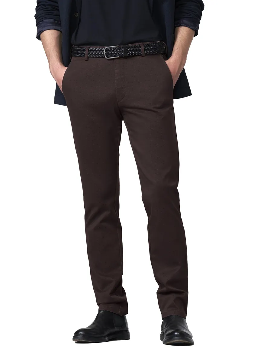 Meyer Bonn katoenen broek bruin