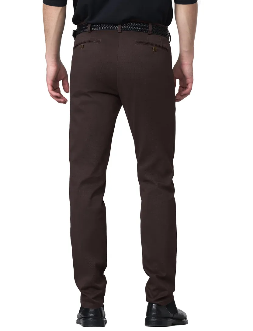 katoenen broek Meyer Bonn bruin