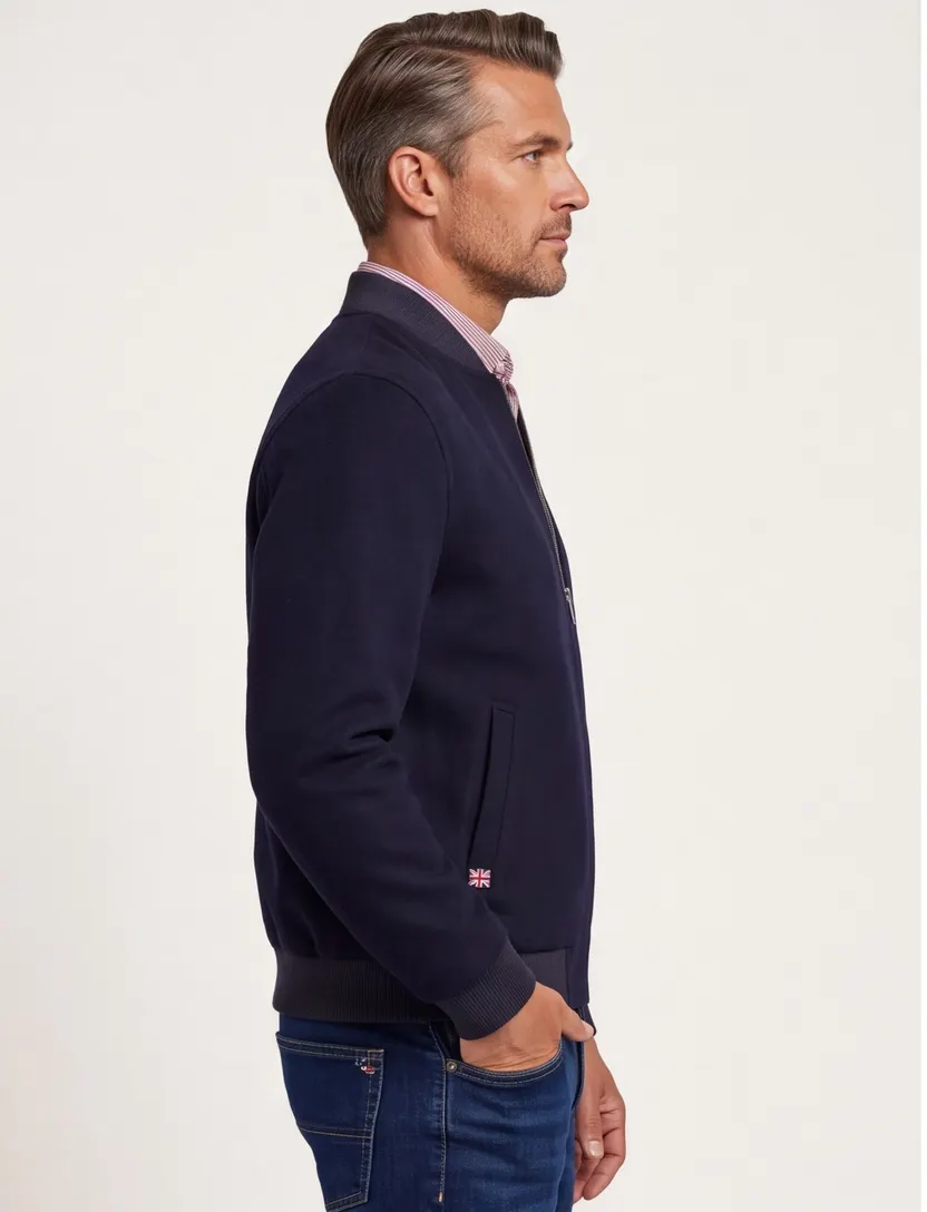 Wellington of Bilmore Lumber tussenjas donkerblauw scheerwol