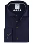 R2 Amsterdam Overhemd Donkerblauw effen knitted katoen