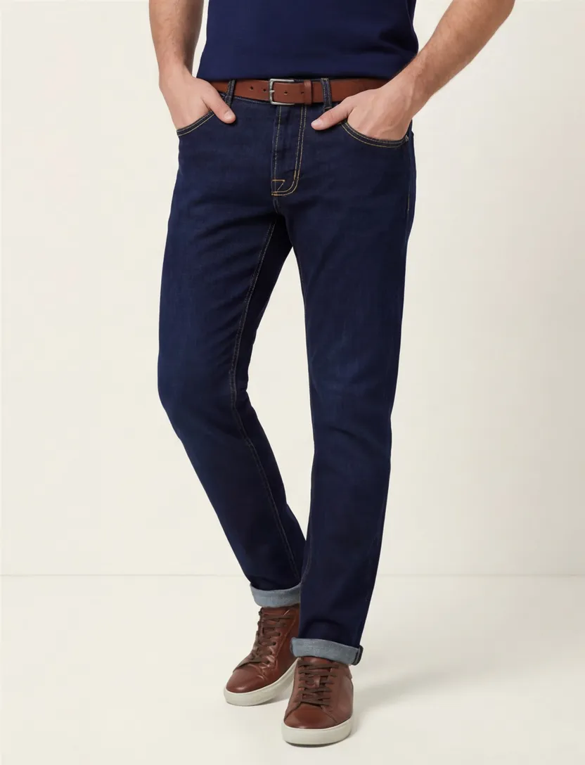 Tramarossa Michelangelo jeans donkerblauw katoen