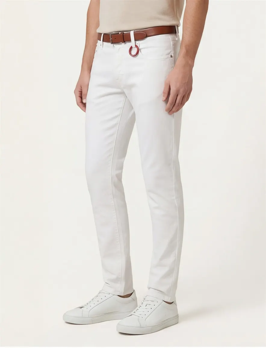 Tramarossa pantalon katoen wit