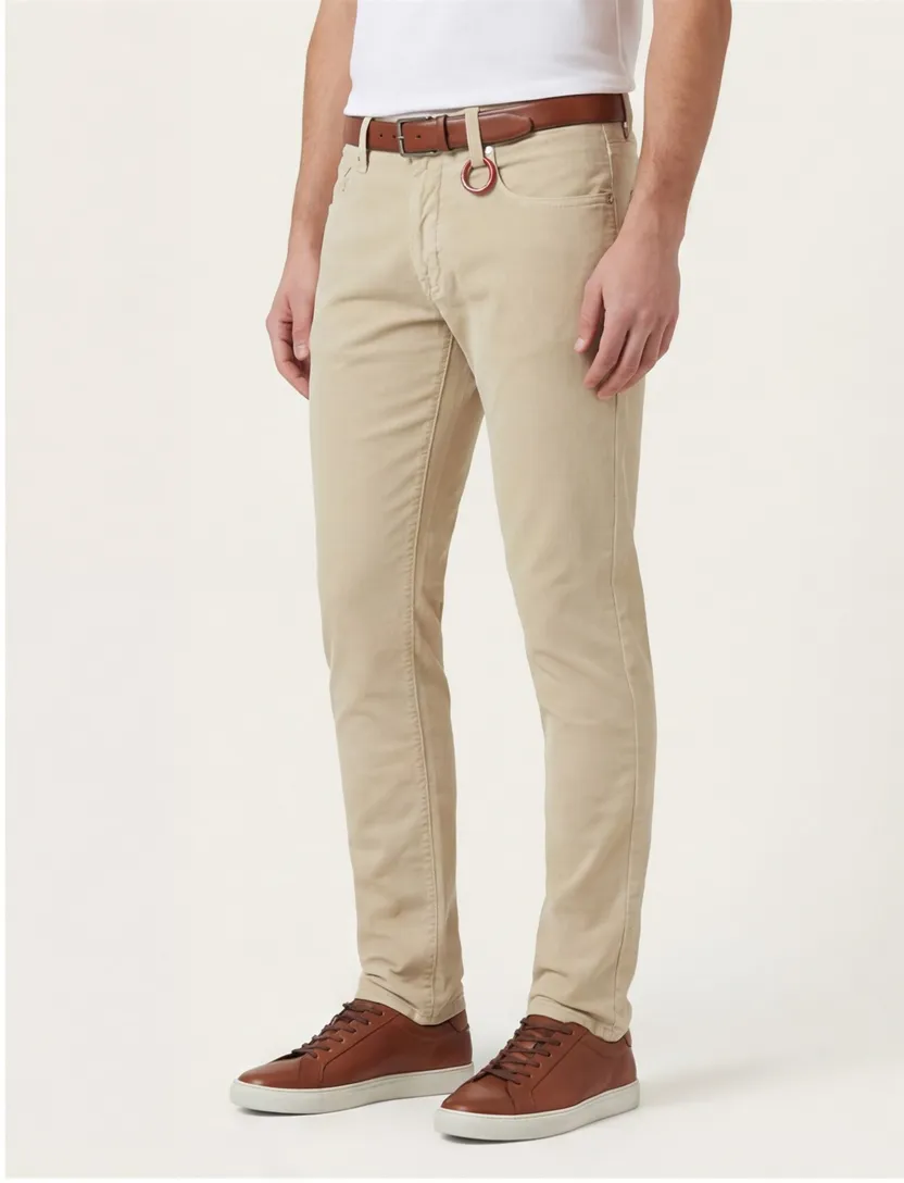Tramarossa Michelangelo broek beige katoen