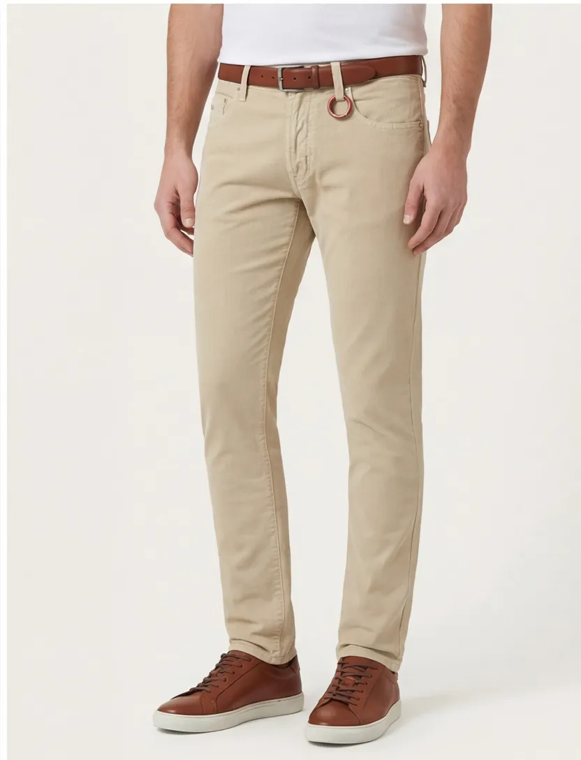 Tramarossa Michelangelo broek beige katoen