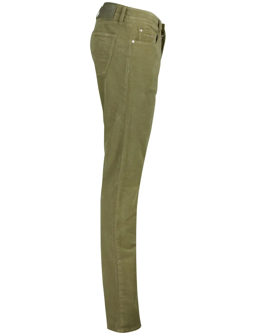 Tramarossa groen effen pantalon michelangelo