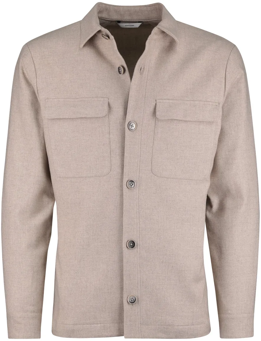 Overshirt beige Gentiluomo