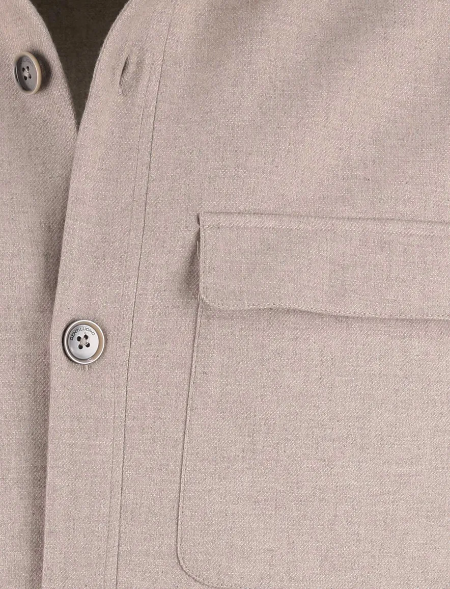 Overshirt beige Gentiluomo