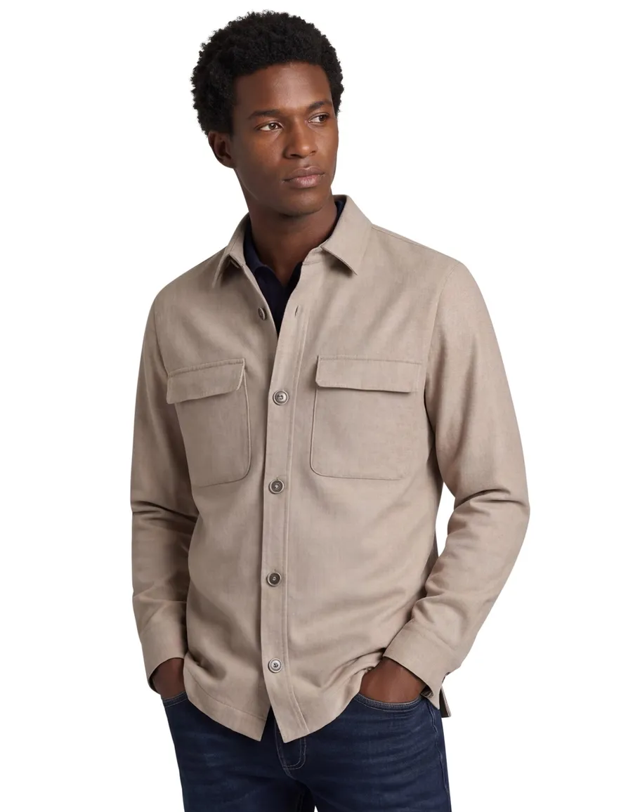 Overshirt beige Gentiluomo