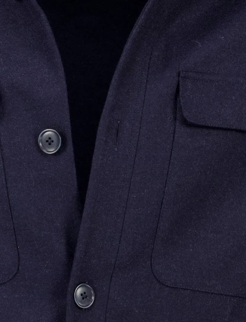 Gentiluomo Remo overshirt donkerblauw fashion fit