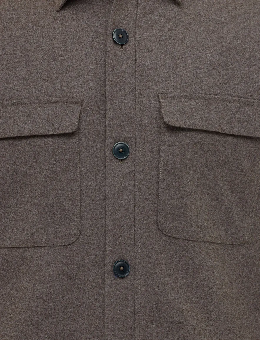 Overshirt bruin Gentiluomo