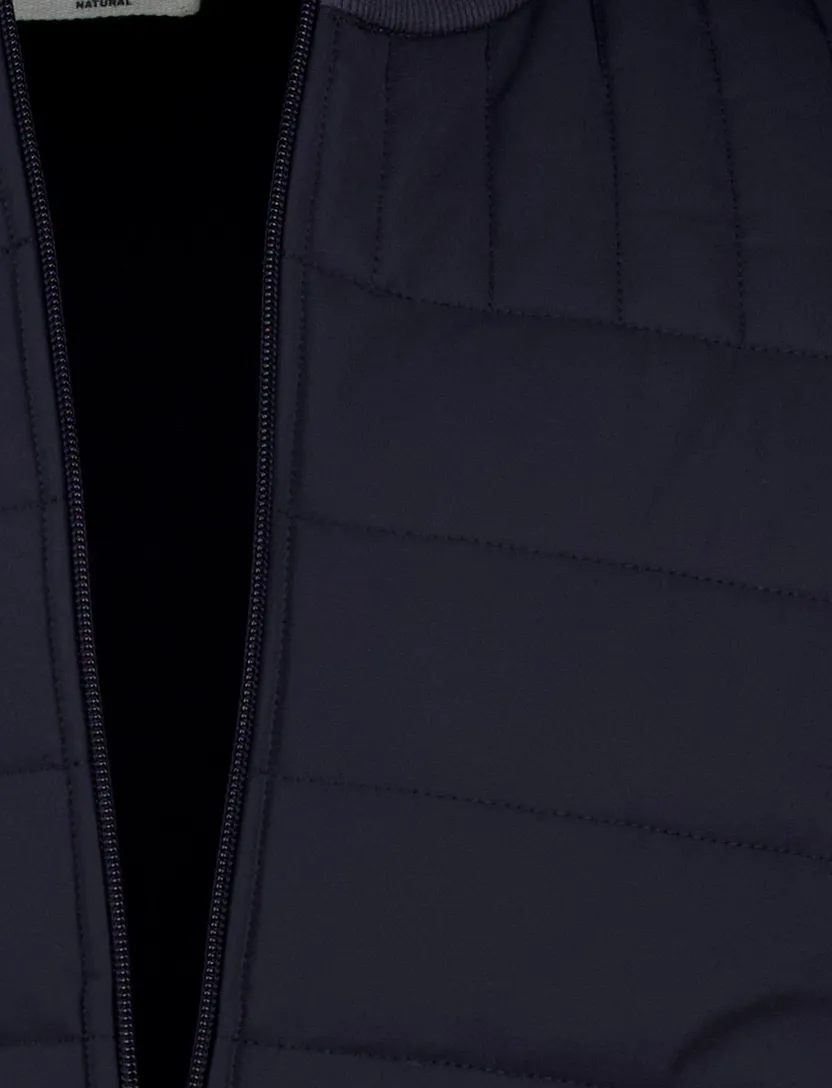 Gentiluomo vest scheerwol navy