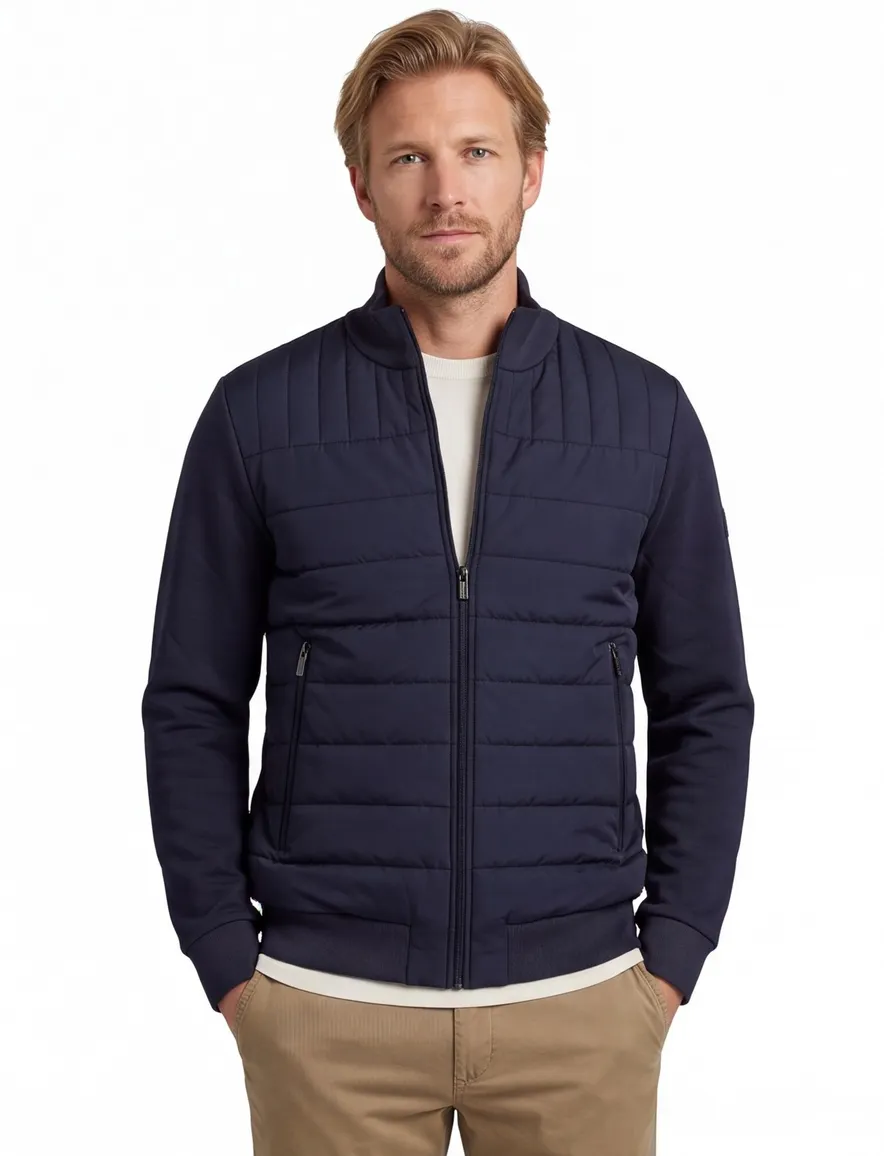 Gentiluomo vest donkerblauw gevoerd