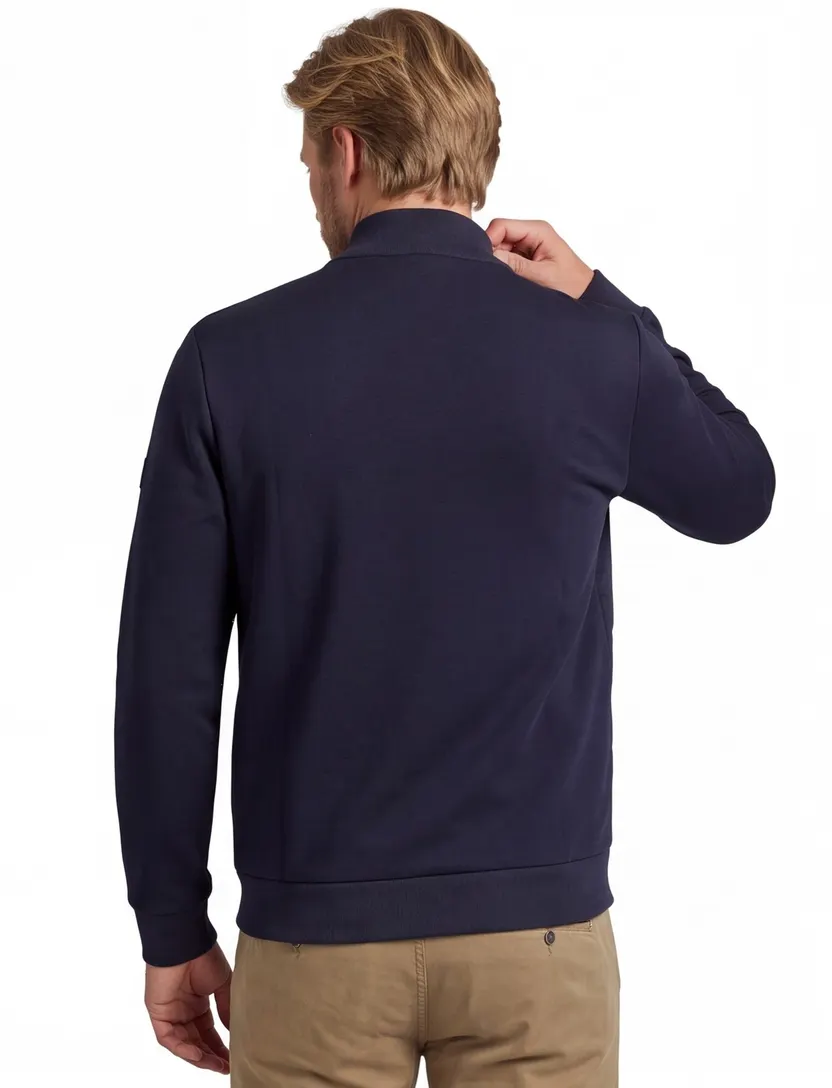 Gentiluomo vest scheerwol navy