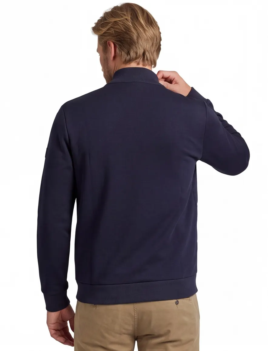 Gentiluomo vest scheerwol navy