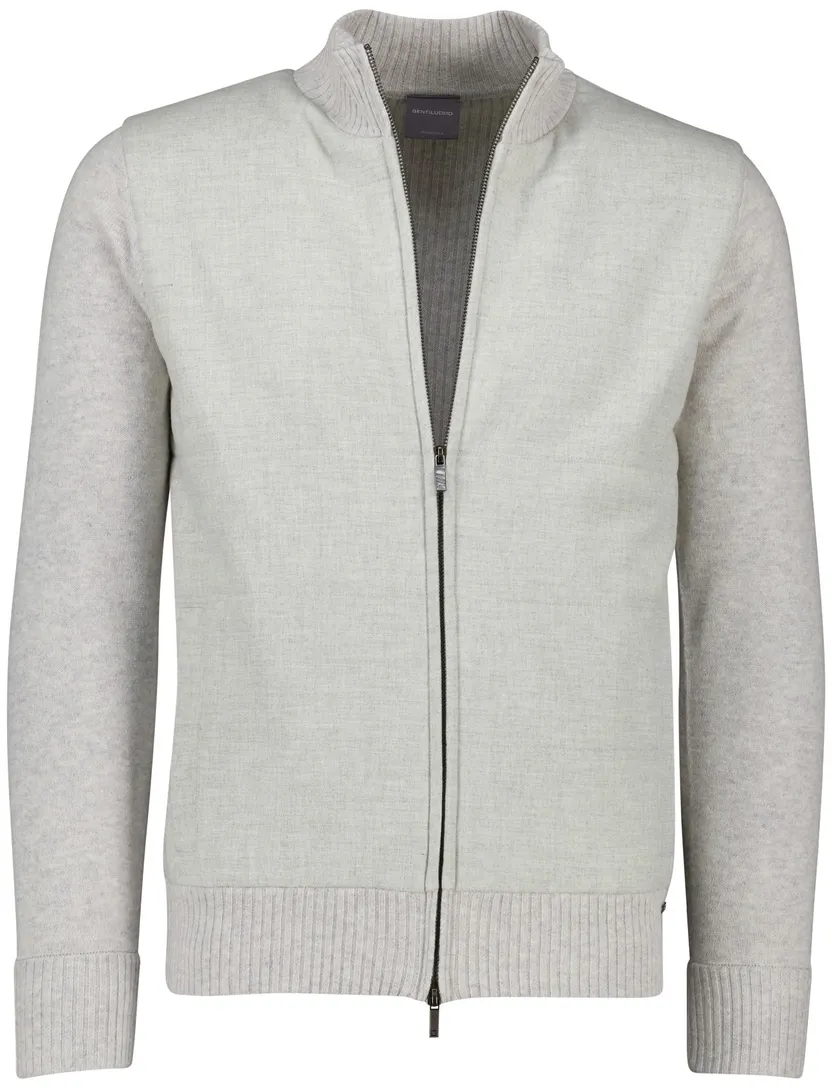 Gentiluomo vest scheerwol lichtgrijs