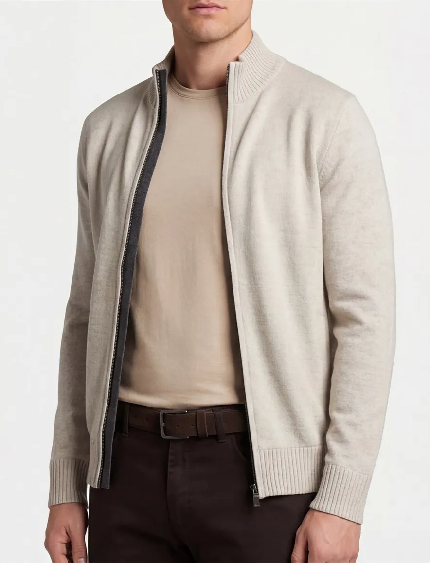 Gentiluomo vest scheerwol lichtgrijs