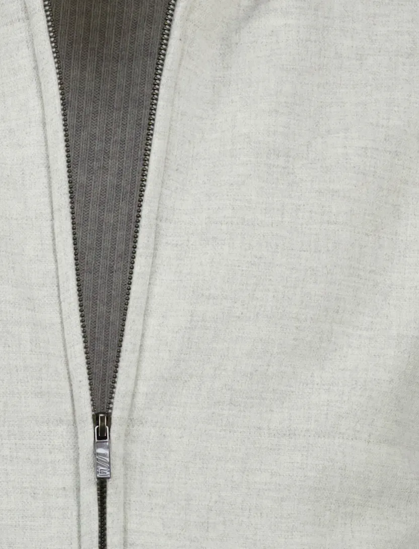 Gentiluomo vest scheerwol lichtgrijs