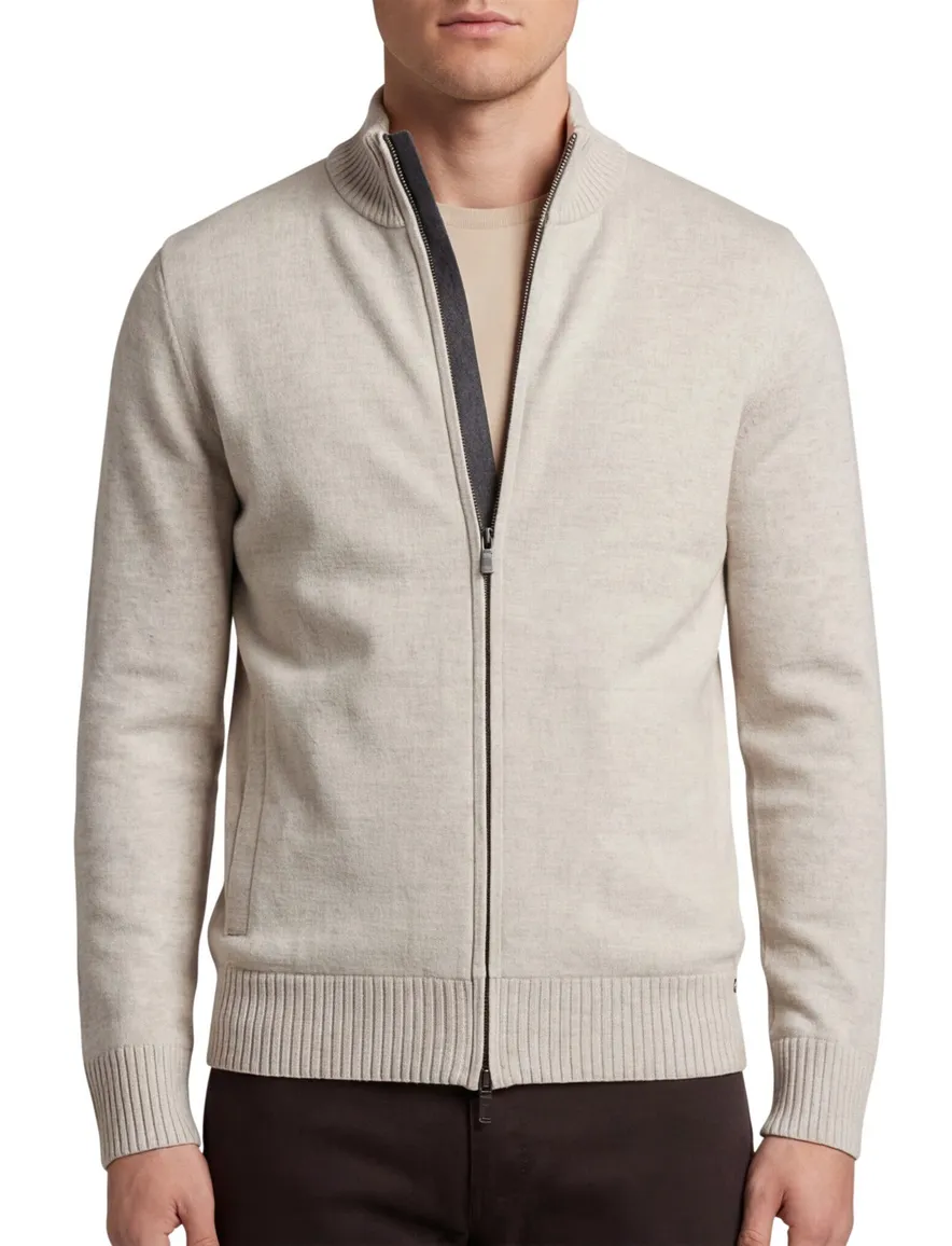 Gentiluomo vest scheerwol beige