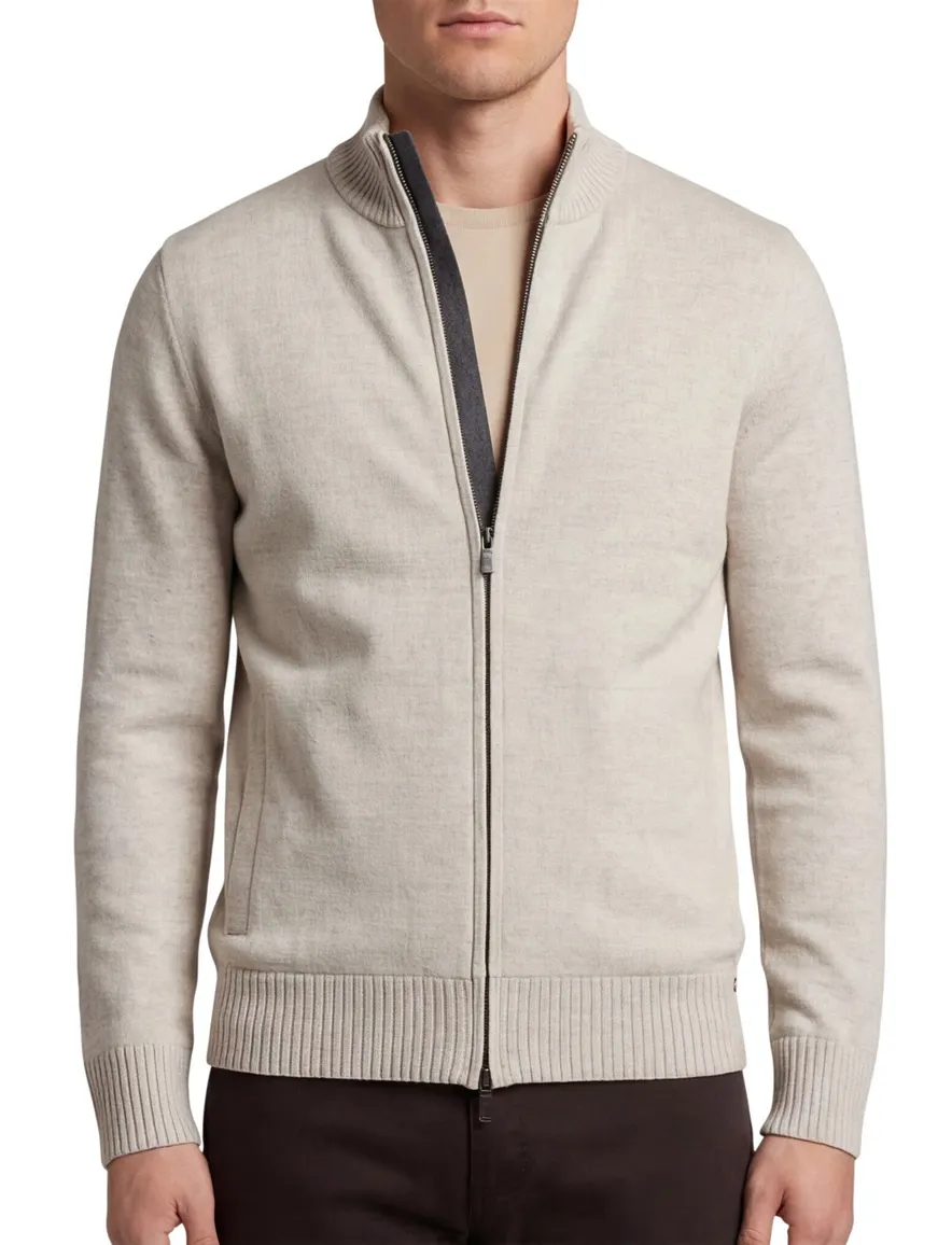 Gentiluomo vest scheerwol lichtgrijs