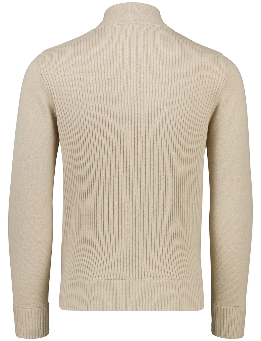 Gentiluomo vest scheerwol beige
