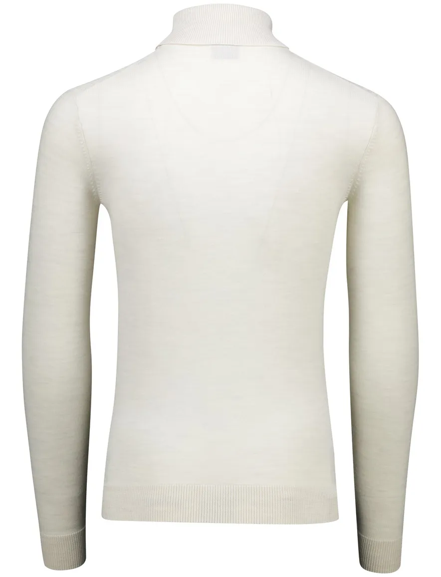 Gentiluomo coltrui wit effen merinowol normale fit