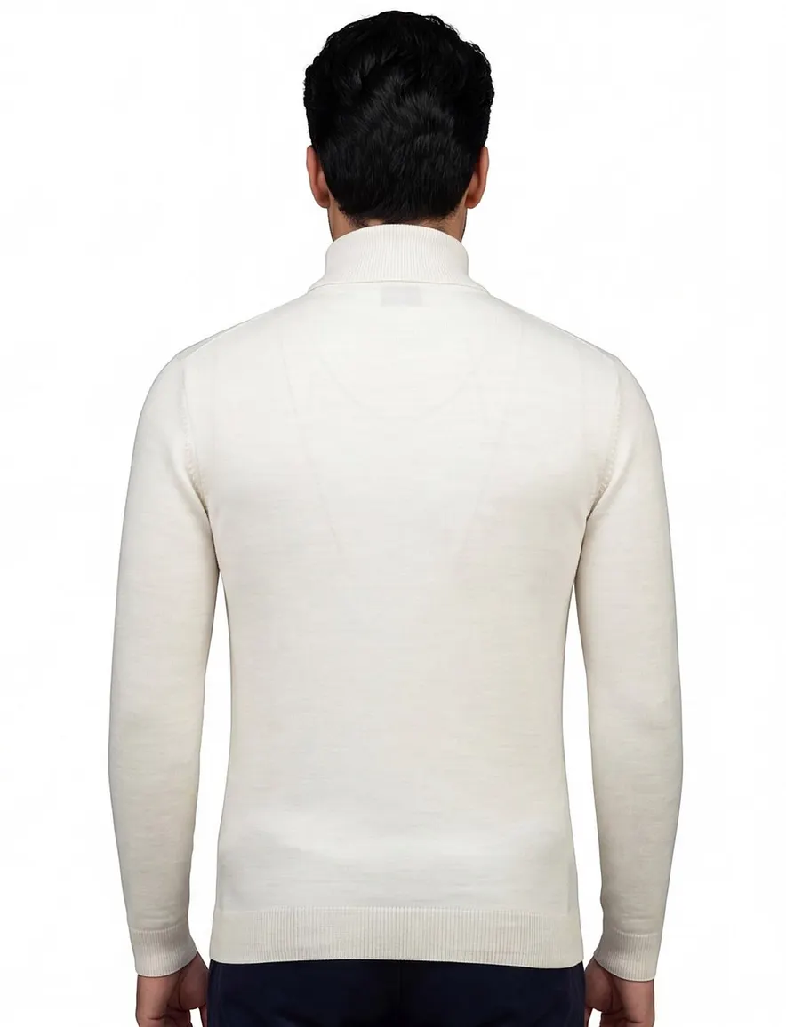 Gentiluomo coltrui wit effen merinowol normale fit