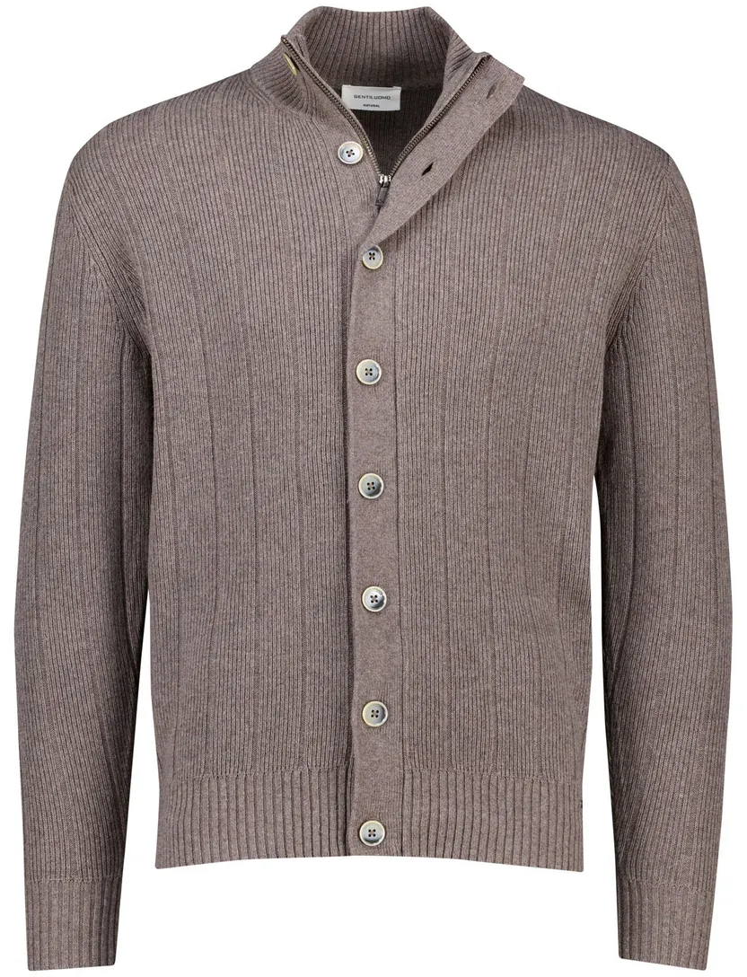 Vest Gentiluomo bruin gebreid