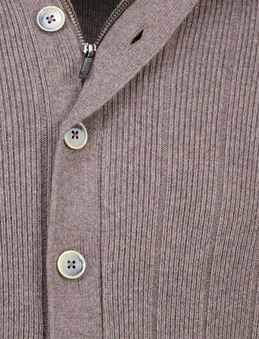 Vest Gentiluomo bruin gebreid