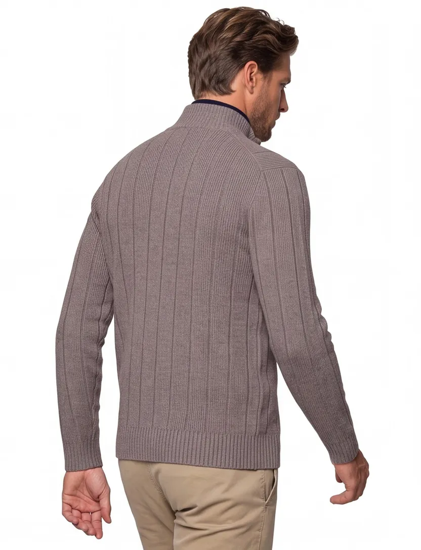 Vest Gentiluomo bruin gebreid