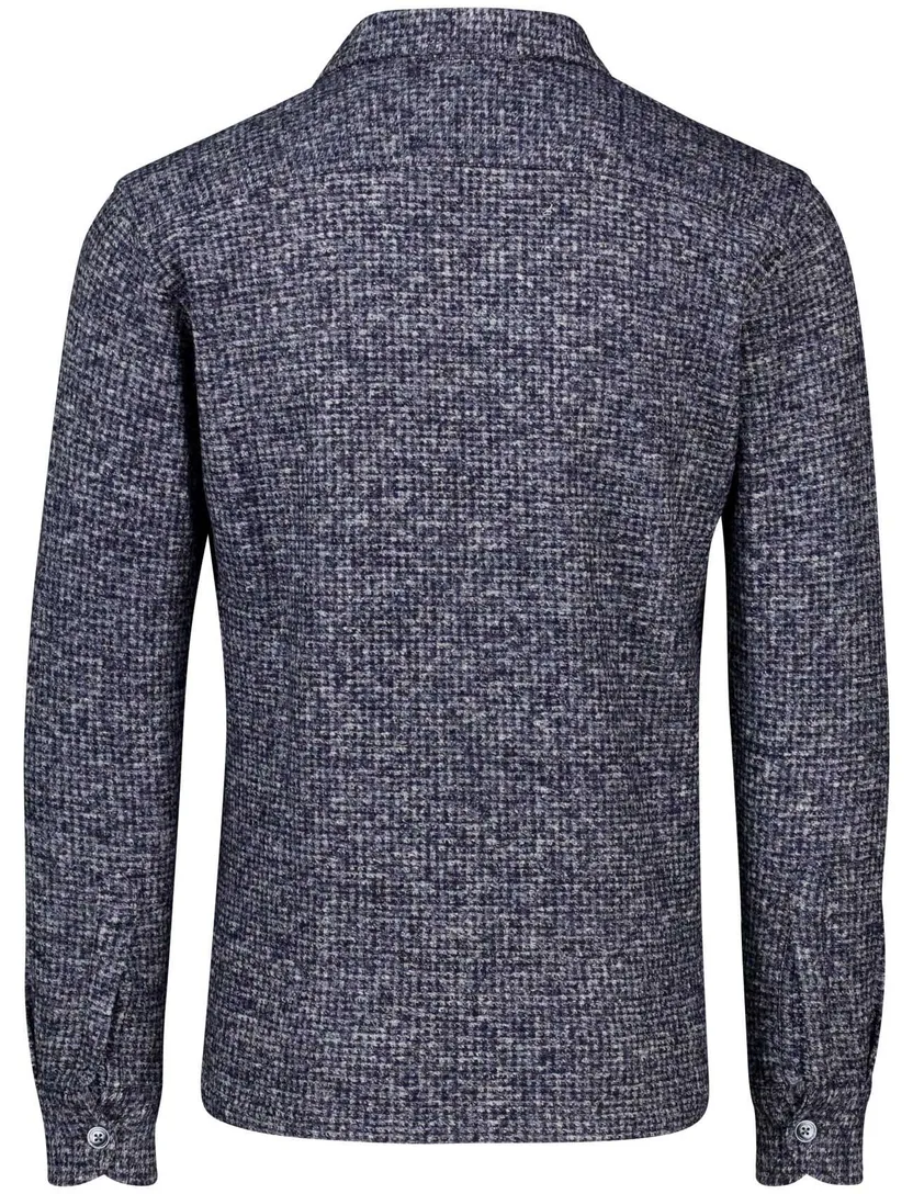 Gentiluomo overshirt wolblend donkerblauw