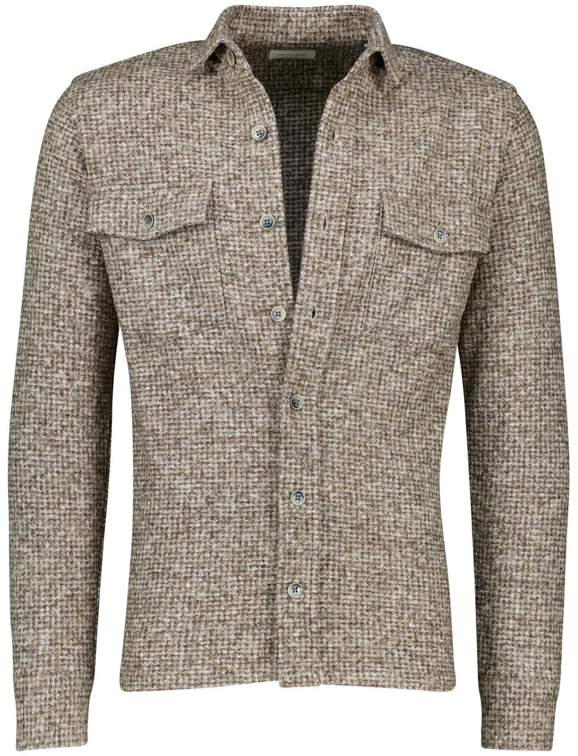 Gentiluomo overshirt wolblend bruin