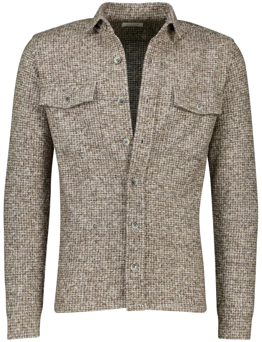 Gentiluomo overshirt wolblend bruin