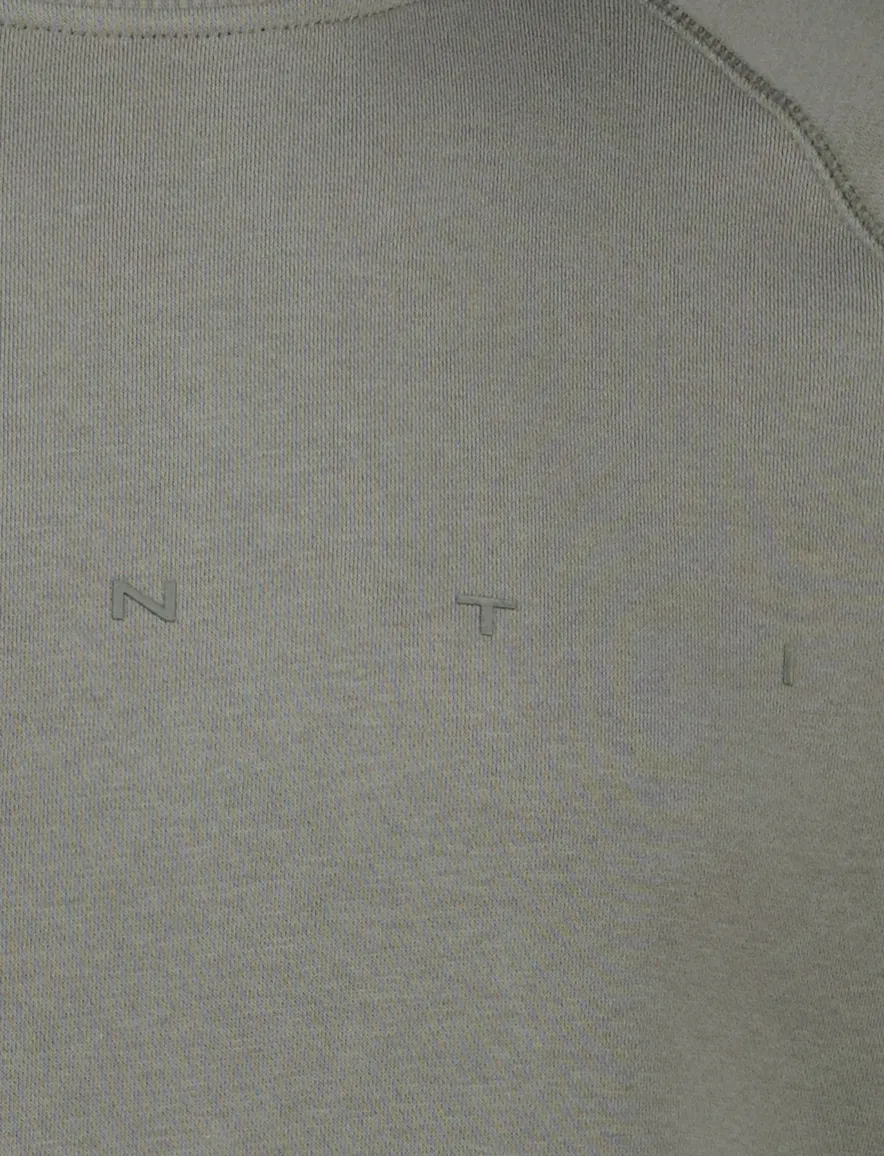 Genti sweater katoen olijfgroen