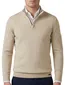 Genti half zip trui beige
